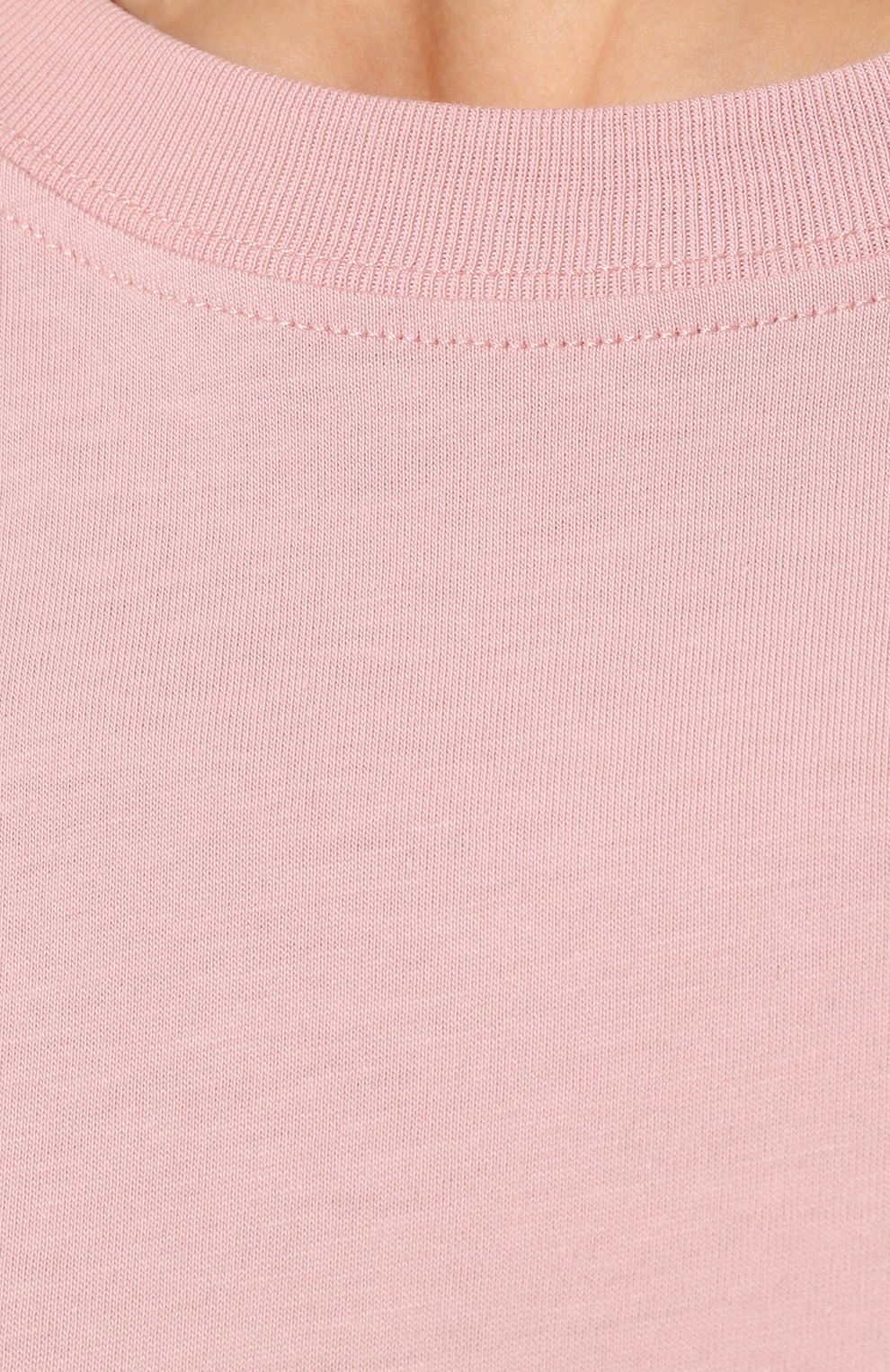 Хлопковая футболка DRIES VAN NOTEN светло-розового цвета по цене 23950 руб., арт. 231-011157-6600, фото 5 Хлопковая футболка DRIES VAN NOTEN, арт. 231-011157-6600, фото 5