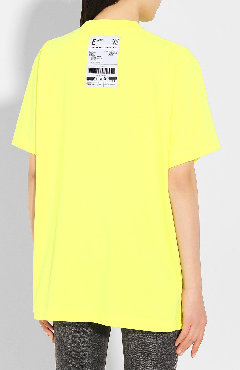Футболка VETEMENTS, арт. SS20TR304 1610/W/FLU0 YELL0W, фото 4