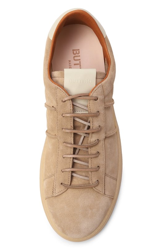 Замшевые кеды Burro Buttero B11740G0RH-UG Бежевый  B11740G0RH-UG Фото 5