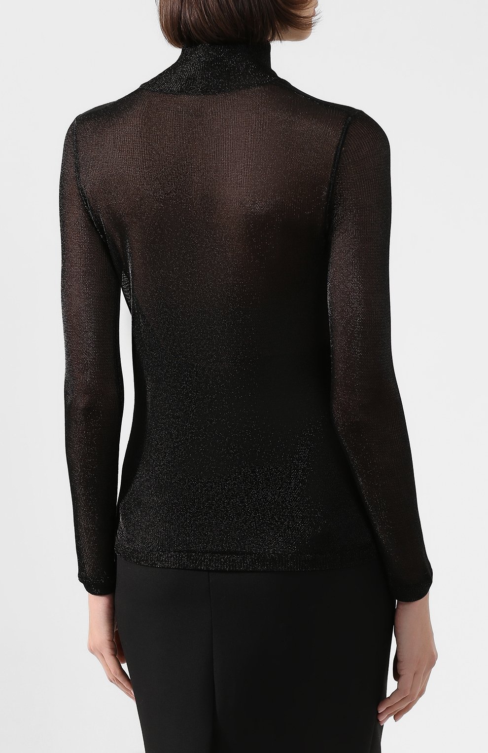 Водолазка из вискозы TOM FORD черного цвета по цене 128000 руб., арт. TSJ365-FAX540, фото 4 Водолазка из вискозы TOM FORD, арт. TSJ365-FAX540, фото 4