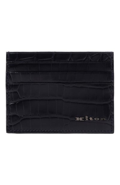 Мужской футляр для кредитных карт из кожи аллигатора KITON, арт. UPEA010N01243