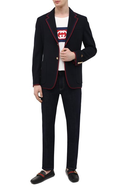 Кожаные мокасины GUCCI, арт. 450891/DTM10, фото 2