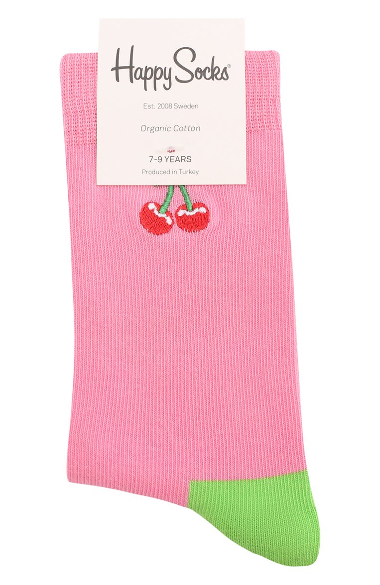 Детские носки HAPPY SOCKS разноцветного цвета, арт. KBECH01 | Фото 1 (Материал: Текстиль, Хлопок; Кросс-КТ: Носки; Нос: Не проставлено; Материал сплава: Проставлено)