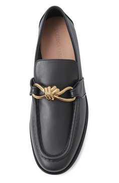 Мужские кожаные лоферы astaire BOTTEGA VENETA темно-синего цвета, арт. 796447 V4R30 | Фото 6 (Нос: Не проставлено; Материал сплава: Проставлено; Материал внешний: Натуральная кожа; Стили: Кэжуэл)