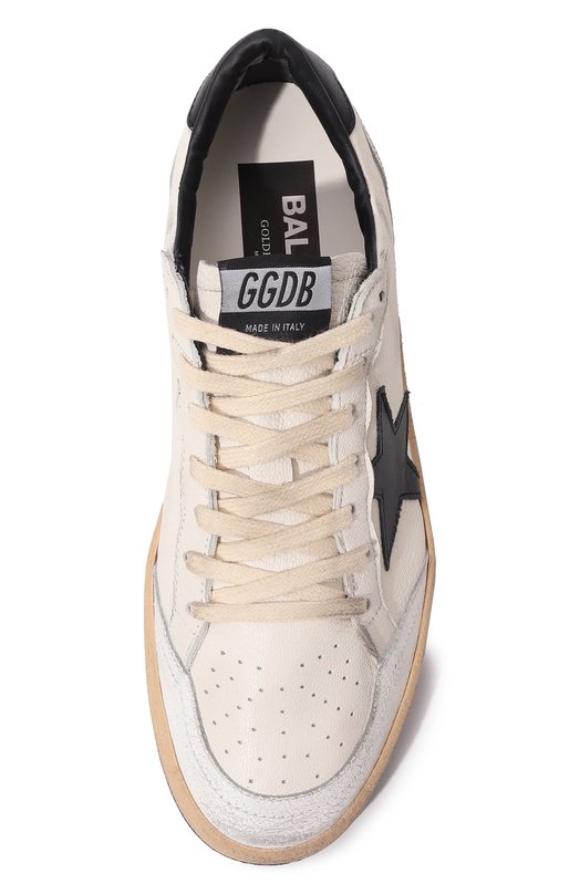 Кожаные кеды Ball Star Golden Goose Deluxe Brand GWF00117.F003771 Белый  GWF00117.F003771 Фото 6