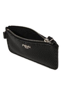Мужской кожаный футляр для кредитных карт FENDI черного цвета, арт. 7M0343/AP3B/F0GXN | Фото 3 (Нос: Не проставлено; Материал: Натуральная кожа)