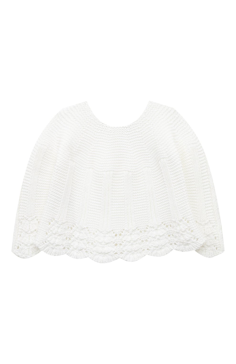 Хлопковый кардиган TARTINE ET CHOCOLAT белого цвета по цене 8995 руб., арт. TU18021, фото 2 Хлопковый кардиган TARTINE ET CHOCOLAT, арт. TU18021, фото 2