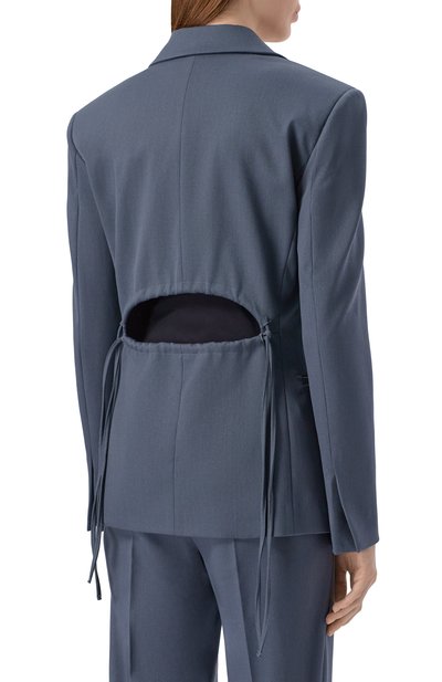 Жакет ERIKA CAVALLINI синего цвета по цене 79950 руб., арт. P5WH15, фото 4 Жакет ERIKA CAVALLINI, арт. P5WH15, фото 4