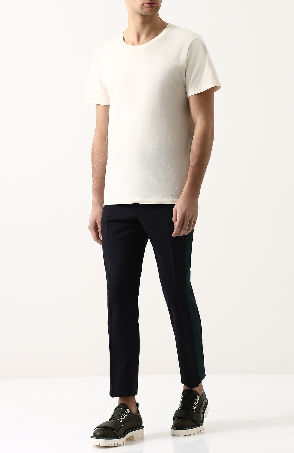 Хлопковая футболка с логотипом бренда GUCCI, арт. 493117/X3I85, фото 2