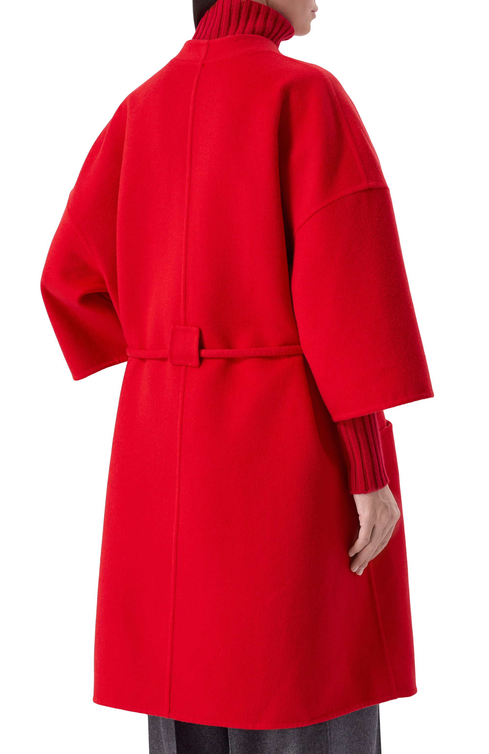 Шерстяное пальто GIORGIO ARMANI красного цвета по цене 499500 руб., арт. GW002461/TE20107, фото 4 Шерстяное пальто GIORGIO ARMANI, арт. GW002461/TE20107, фото 4