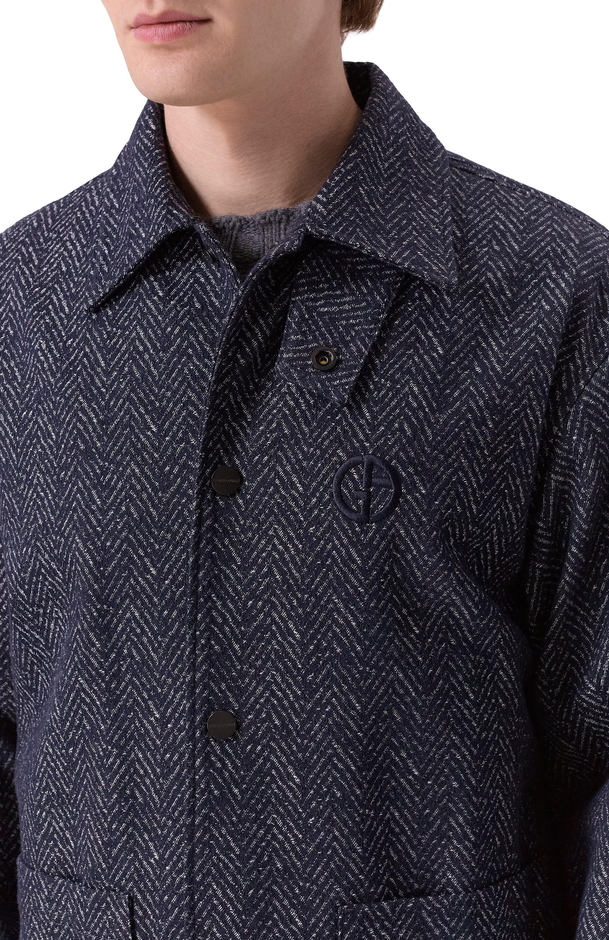 Хлопковая куртка-рубашка GIORGIO ARMANI, арт. GM002072/AF19617, фото 5