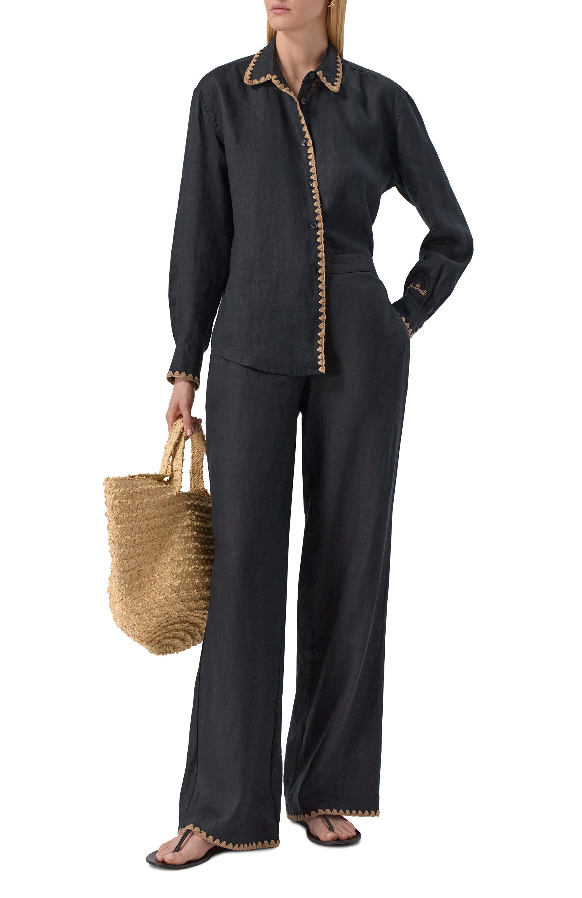 Льняные брюки MC2 SAINT BARTH, арт. STBW TARYN/06868H, фото 2