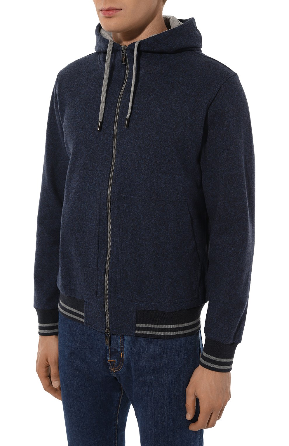 Толстовка из хлопка и ше�рсти CAPOBIANCO, арт. 17M409.FS00., фото 3