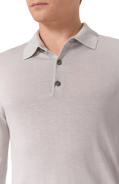 П�оло из шелка и хлопка 12 STOREEZ, арт. 131253, фото 5