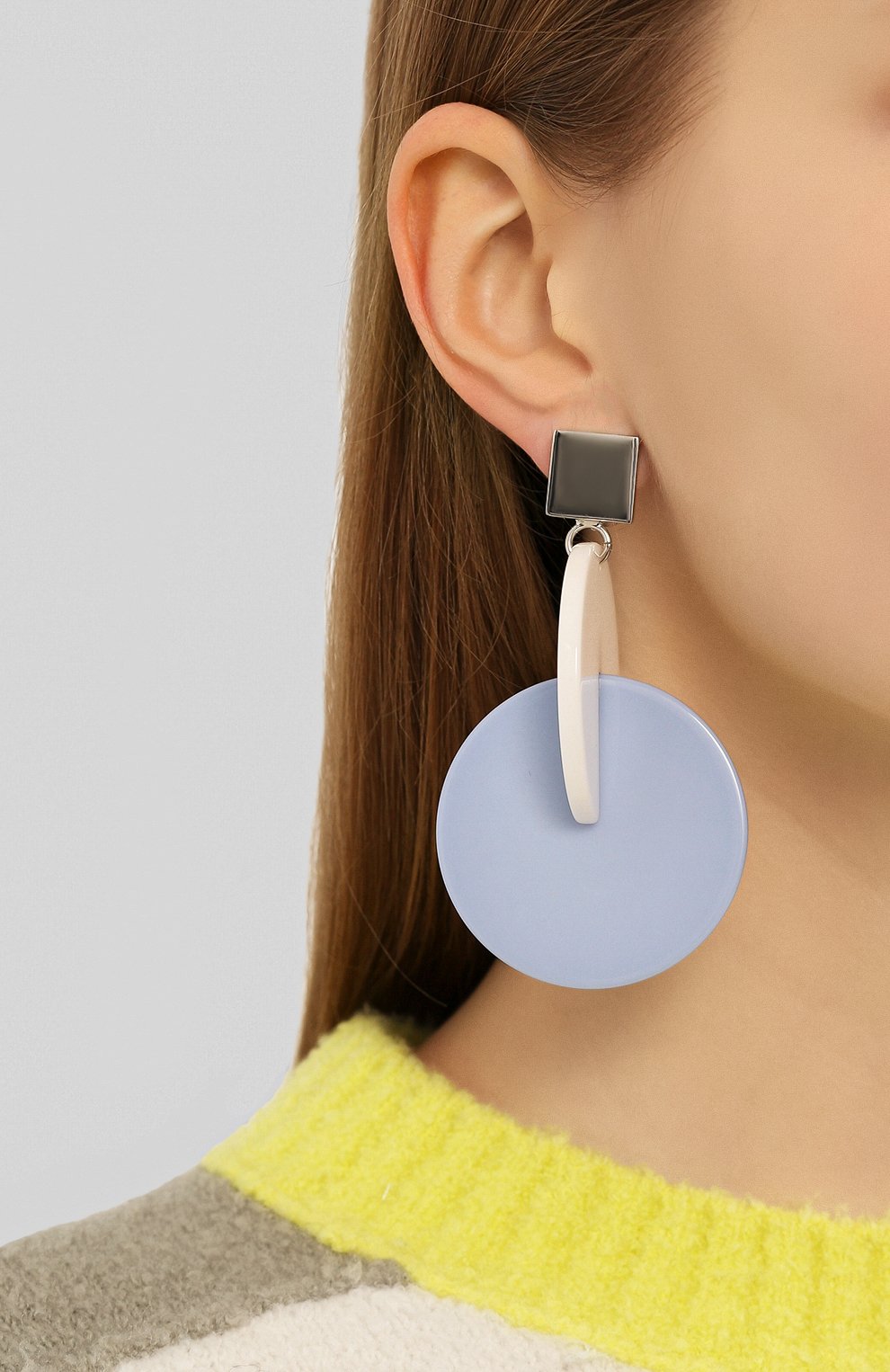 Клипсы MARNI голубого цвета по цене 20900 руб., арт. 0RMV0142A0/R2000, фото 2 Клипсы MARNI, арт. 0RMV0142A0/R2000, фото 2