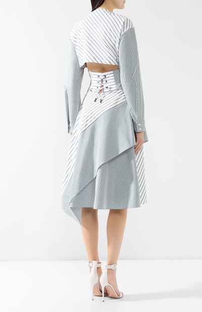 Хлопковое платье OFF-WHITE, арт. 0WDB123R19A550749943, фото 4