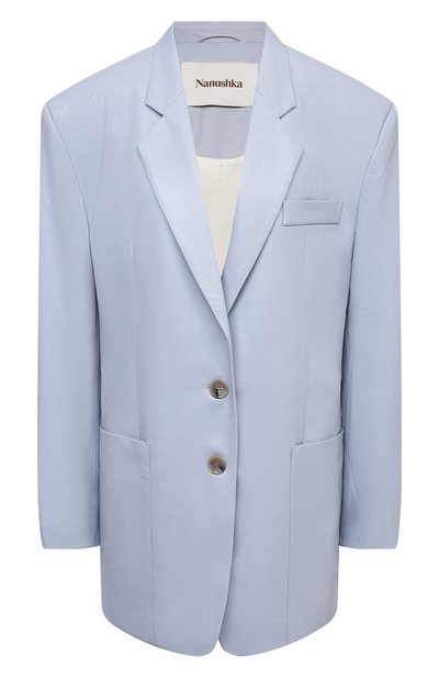 Жакет из экокожи NANUSHKA, арт. EVAN_DUSTY BLUE_VEGAN LEATHER, фото 1