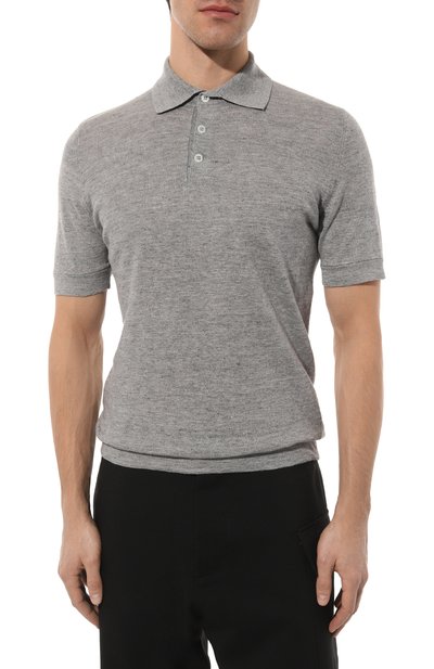 Поло изо льна и хлопка BRUNELLO CUCINELLI, арт. M2L00B2284, фото 3