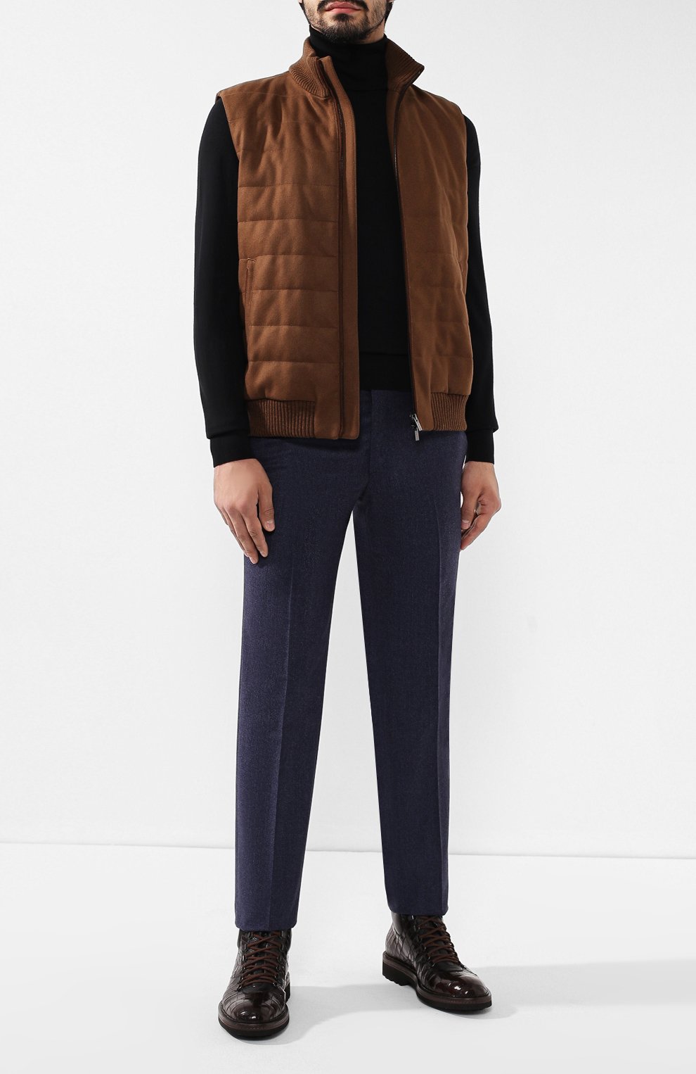 Ботинки из кожи крокодила BARRETT, арт. 192U007.1/C0CC0DRILL0 CREAM/CNIL, фото 2