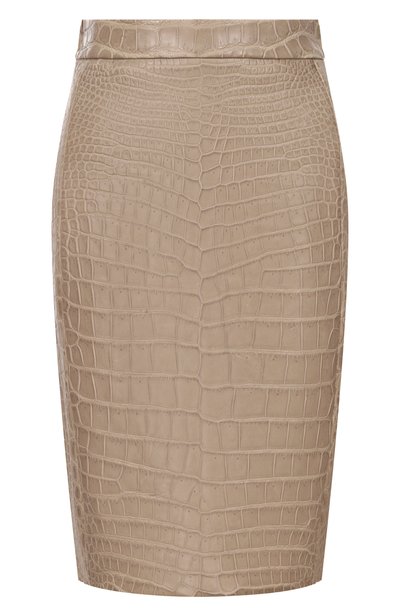 Женская кожаная юбка GUCCI, арт. 373182 XA127