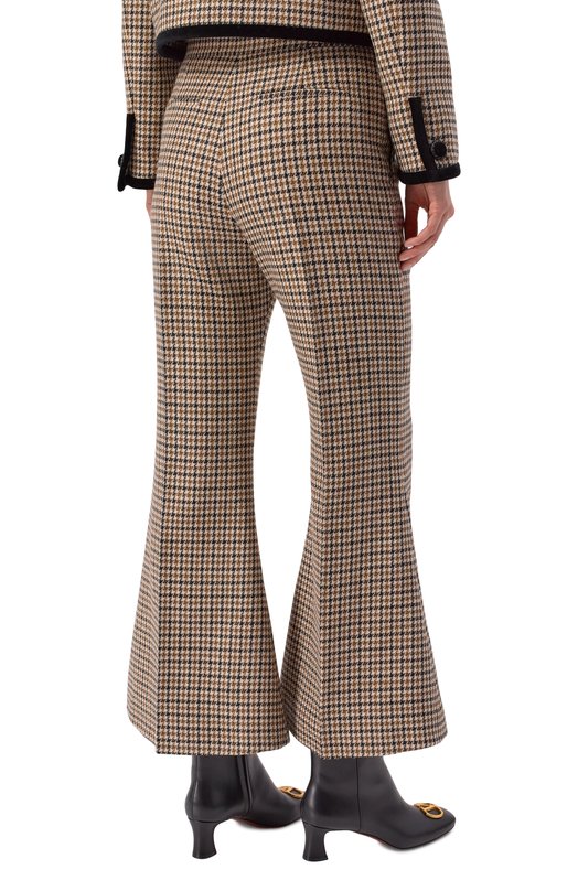 Шерстяные брюки Valentino 8B3RB6Z1/9WL Бежевый  8B3RB6Z1/9WL Фото 4