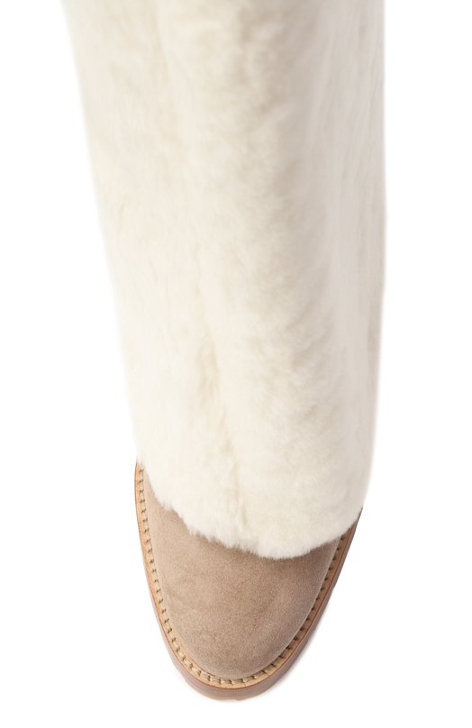 Замшевые сапоги Yves Salomon 26WAC610XXMLCV Серый  26WAC610XXMLCV Фото 6