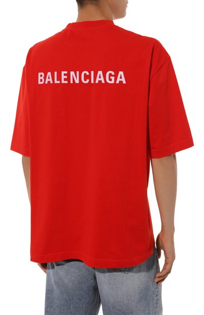 Хлопковая футболка BALENCIAGA, арт. 612966/TMVF4, фото 4