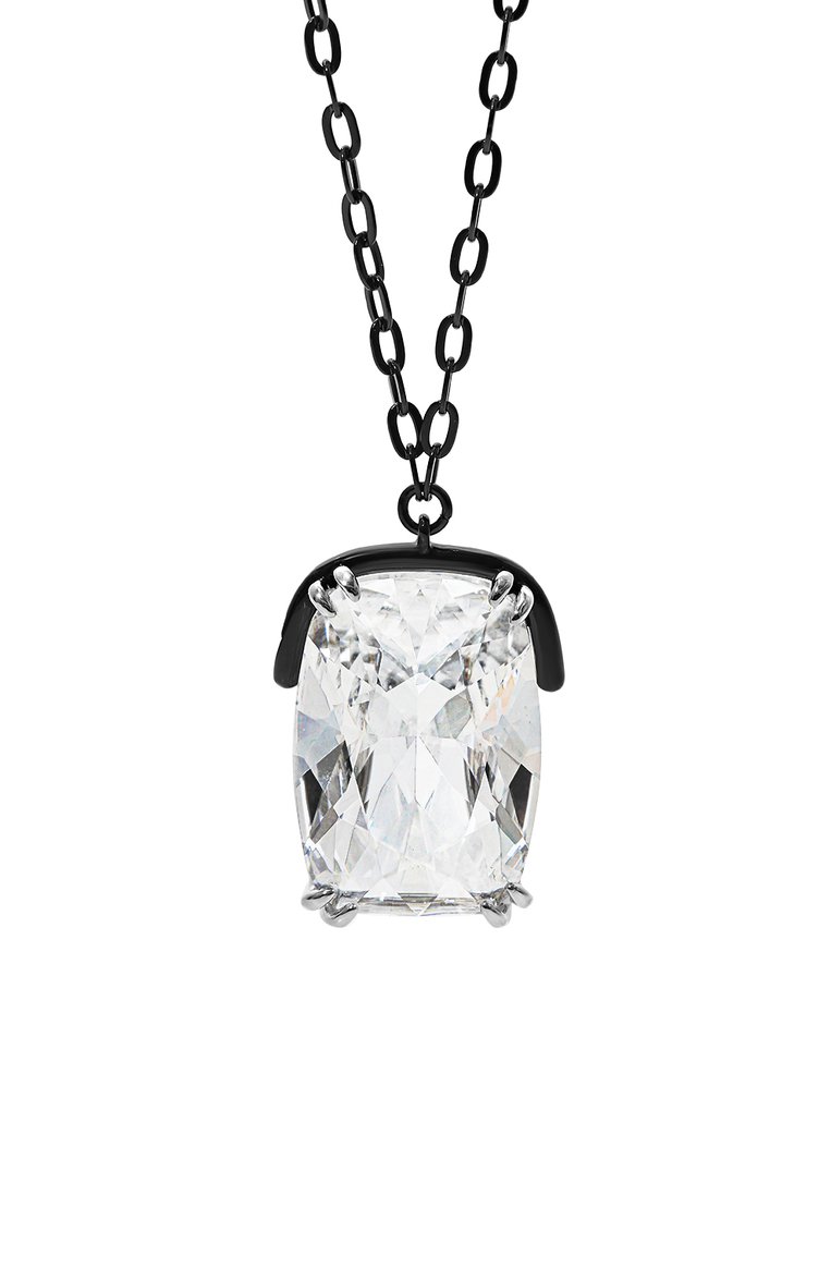 Женская кулон на цепочке harmonia SWAROVSKI черного цвета, арт. 5600042 | Фото 3 (Нос: Не проставлено; Региональные ограничения белый список (Axapta Mercury): Не проставлено; Материал: Металл)