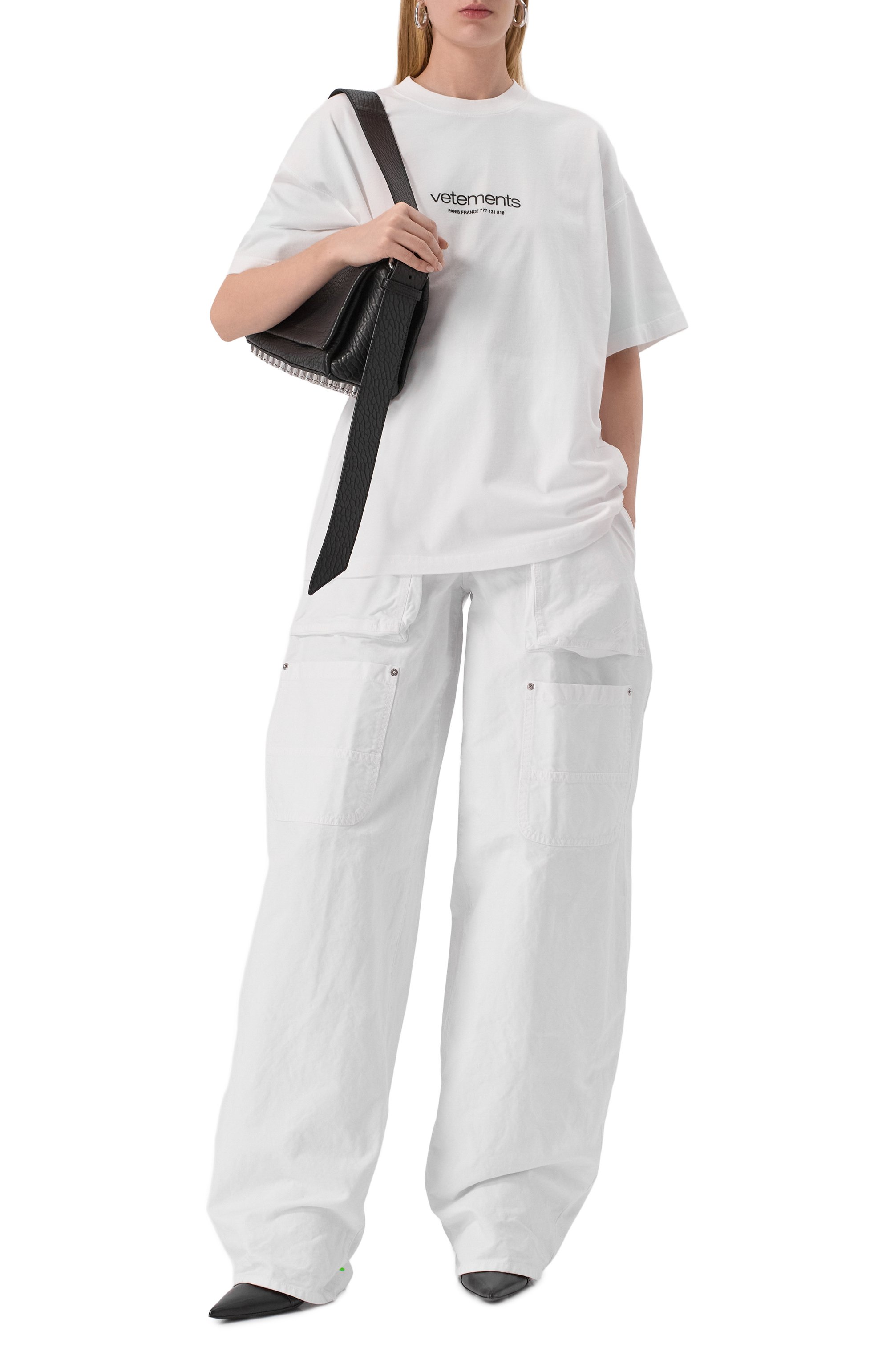 Хлопковые брюки-карго DSQUARED2 белого цвета по цене 63950 руб., арт. S80KA0049/D35106, фото 2 Хлопковые брюки-карго DSQUARED2, арт. S80KA0049/D35106, фото 2