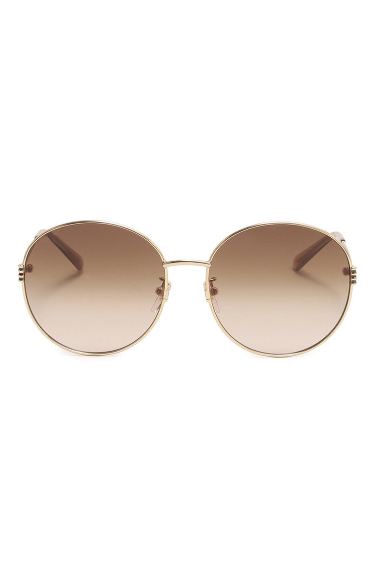 Женские солнцезащитные очки GUCCI коричневого цвета, арт. GG1281SK 002 | Фото 3 (Региональные ограничения белый список (Axapta Mercury): Не проставлено; Нос: Не проставлено; Материал: Металл; Тип очков: С/з; Оптика Гендер: оптика-женское; Очки форма: Круглые)