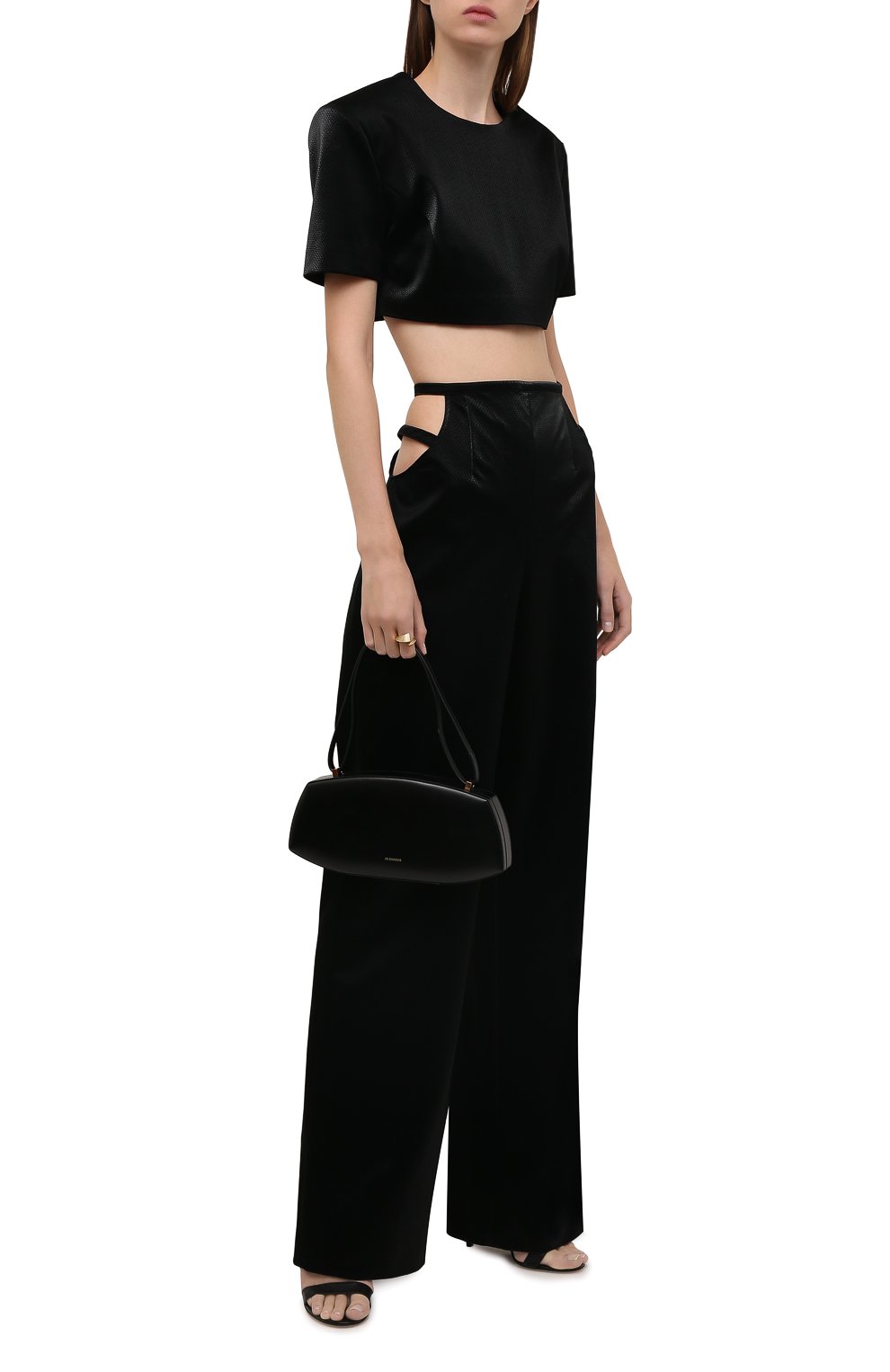 Брюки KALMANOVICH черного цвета по цене 30240 руб., арт. FW21K32, фото 2 Брюки KALMANOVICH, арт. FW21K32, фото 2