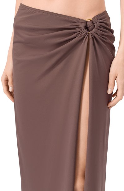 Парео NATAYAKIM коричневого цвета по цене 38700 руб., арт. NY-120BW, фото 5 Парео NATAYAKIM, арт. NY-120BW, фото 5