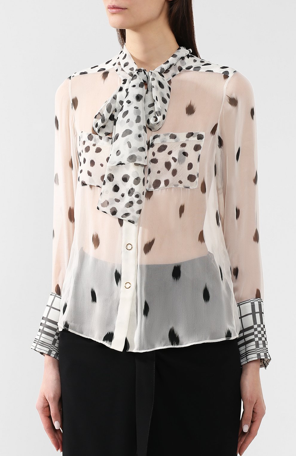 Шелковая блузка BURBERRY, арт. 4560845, фото 3