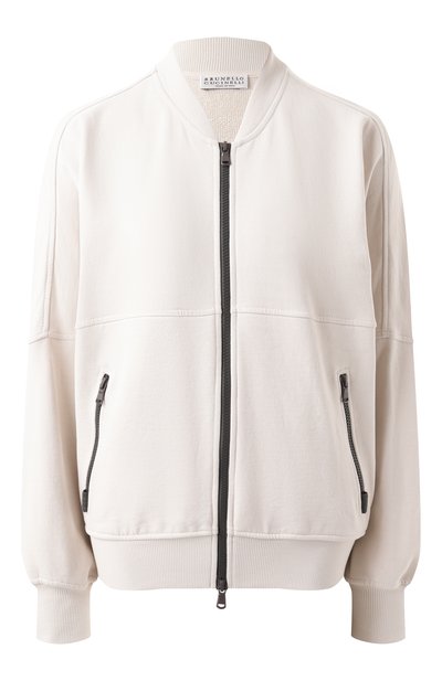 Женский хлопковая толстовка BRUNELLO CUCINELLI, арт. MN05NVC306
