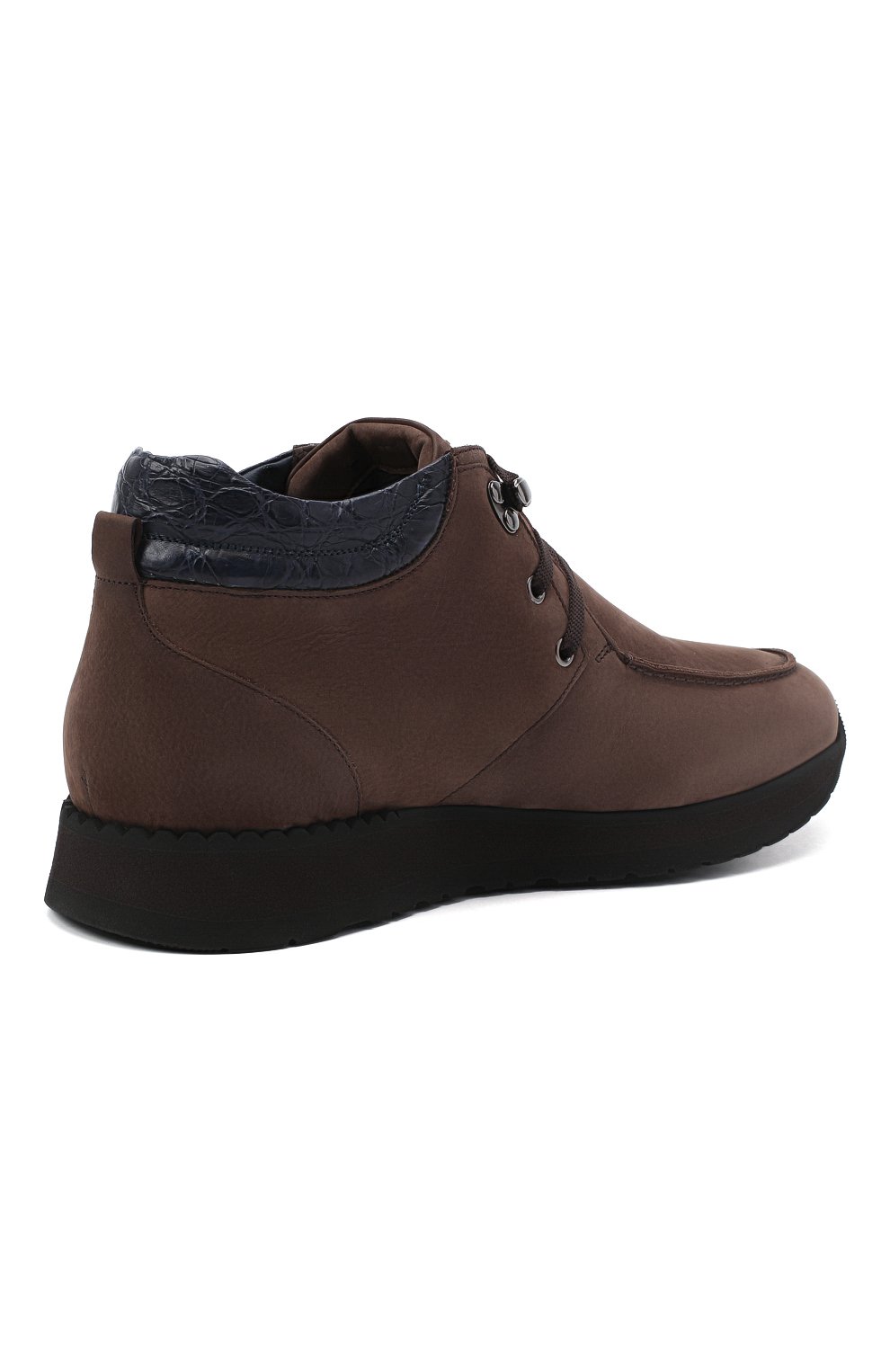 Ботинки с отделкой из кожи каймана ZILLI, арт. MDU-T127/005/CCR0, фото 4