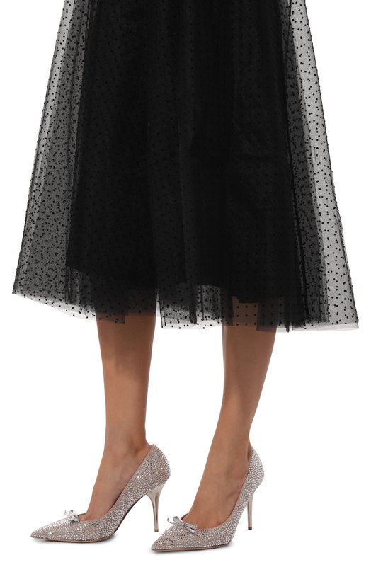Кожаные туфли Romance Bow Valentino 5W2S0JX7/BUF Серебряный  5W2S0JX7/BUF Фото 3