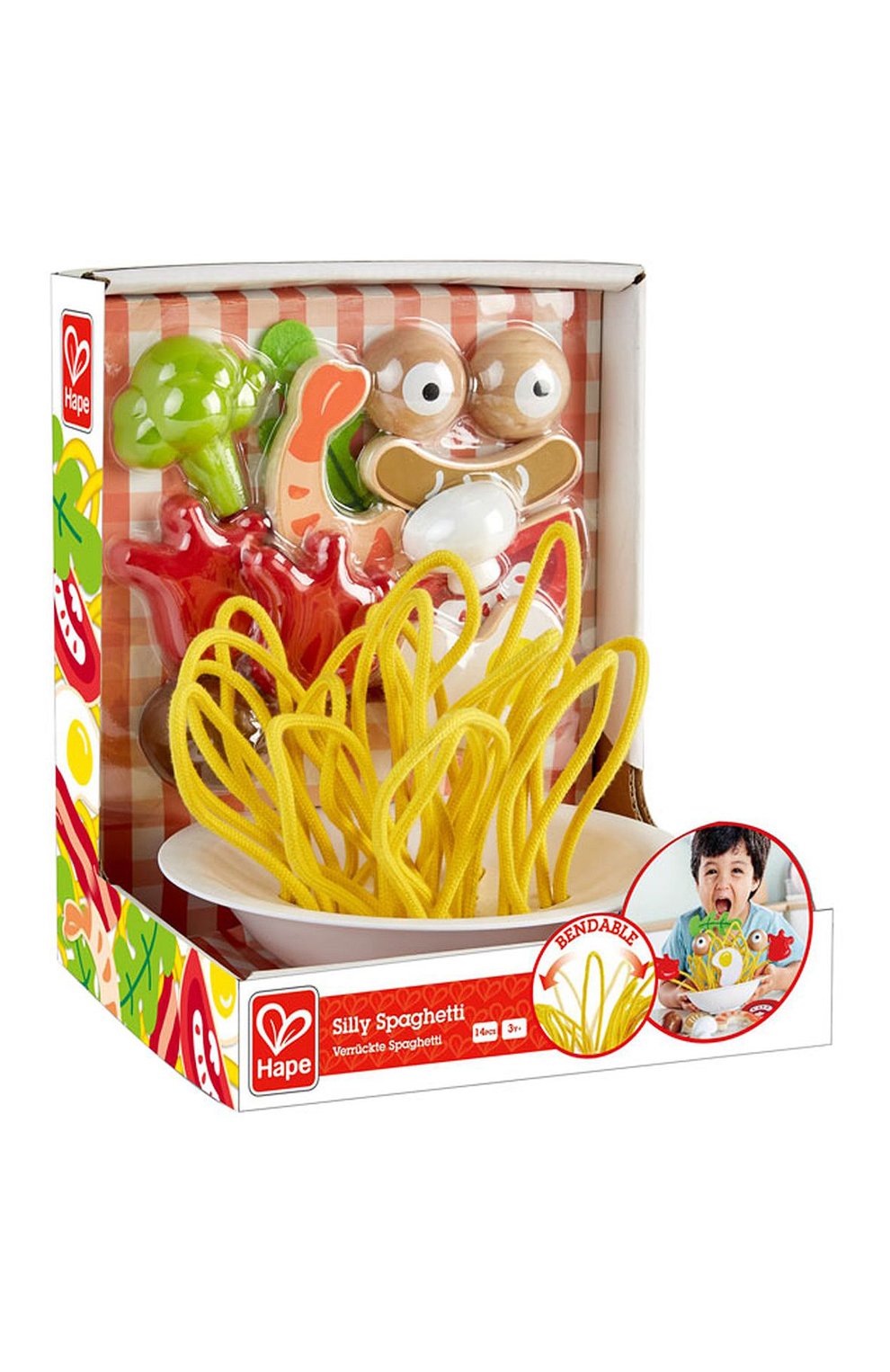 Игровой набор веселые спагетти HAPE разноцветного цвета по цене 4990 руб., арт. E3165_HP, фото 2 Игровой набор веселые спагетти HAPE, арт. E3165_HP, фото 2