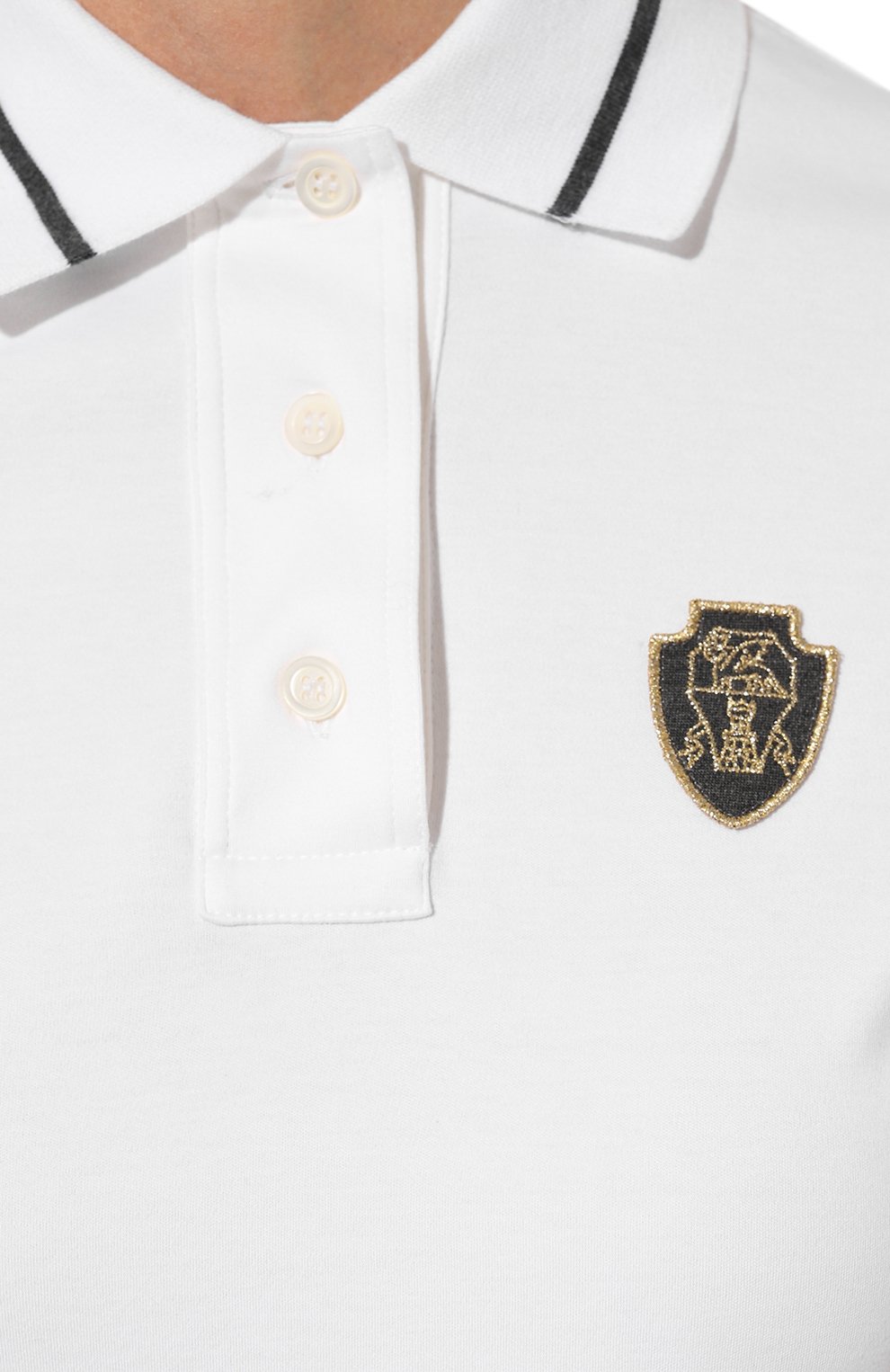 Хлопковое поло BRUNELLO CUCINELLI, арт. ML824B1436, фото 5