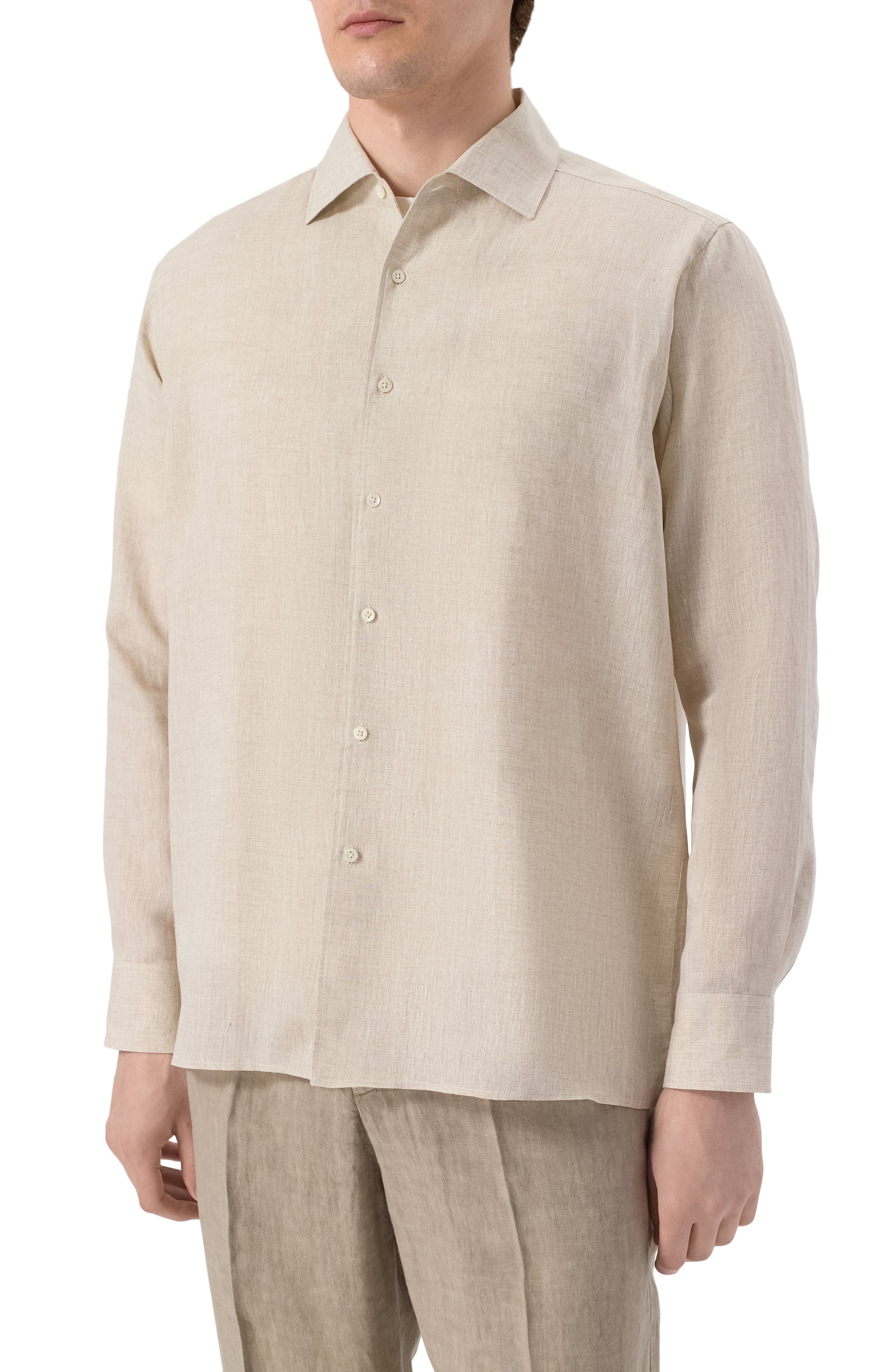 Льняная рубашка COLOMBO, арт. CM00375/T10553, фото 3