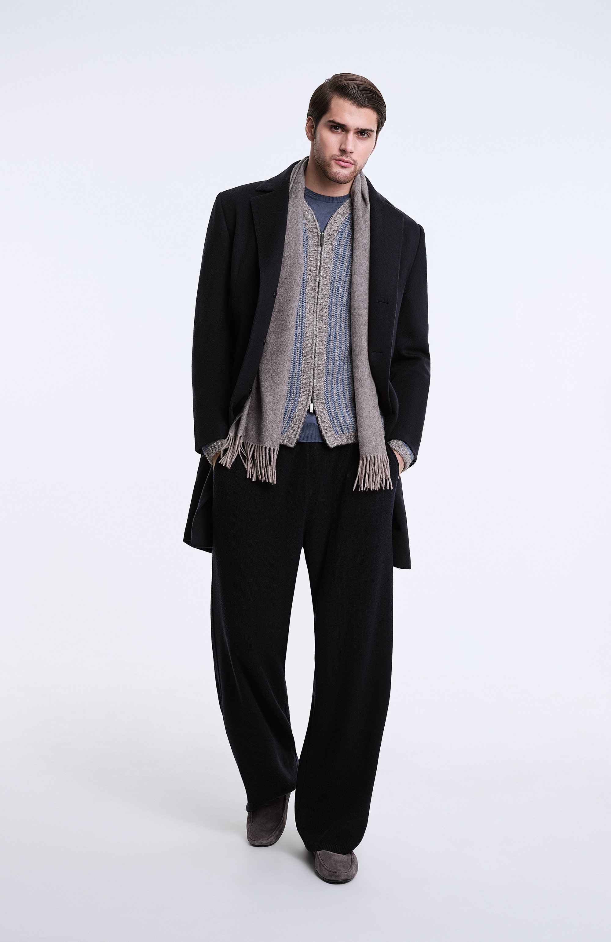 Кардиган из кашемира и шерсти альпака GIORGIO ARMANI, арт. 6KSB03/SM21Z, фото 6