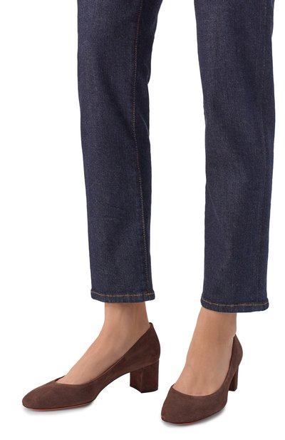 Женские замшевые туфли SANTONI, арт. WDNG59621HI2BMGD