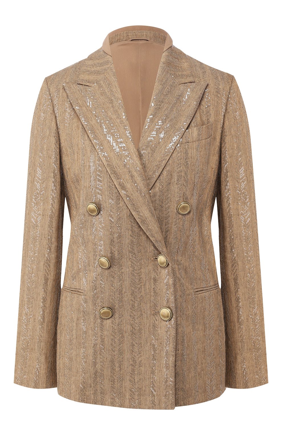 Жакет из смеси хлопка и льна BRUNELLO CUCINELLI, арт. MF5788606, фото 1