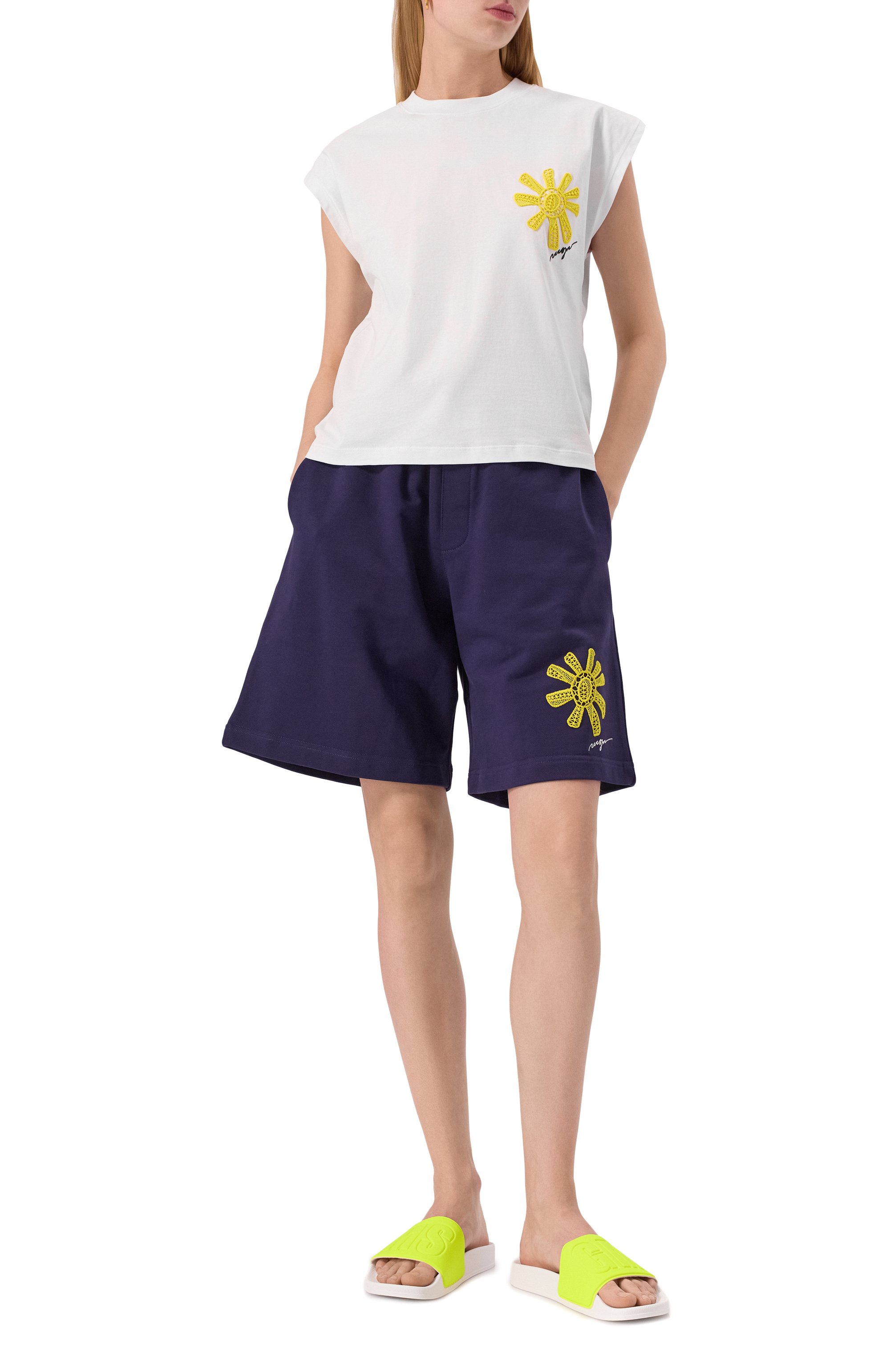 Хлопковые шорты MSGM, арт. 3841MDB75/257000, фото 2