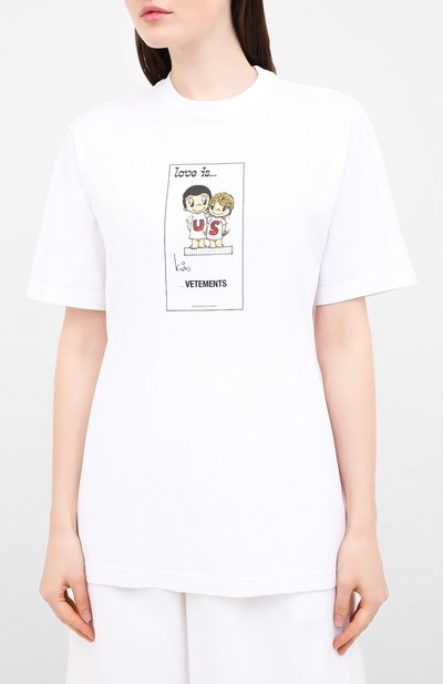 Хлопковая футболка VETEMENTS, арт. UAH21TR686 1600/W, фото 3