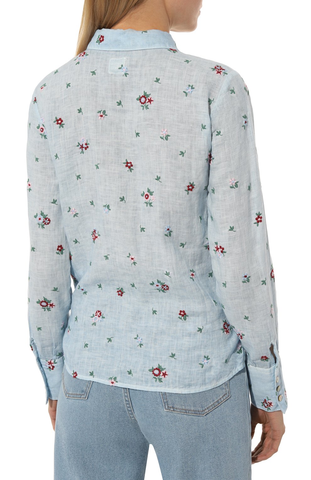 Льняная рубашка 120% LINO, арт. Y0W19KA/000G158/S00, фото 4