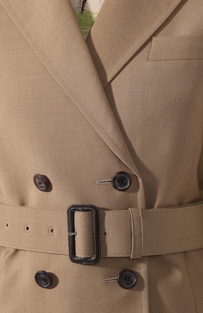 Шерстяной жакет PRADA бежевого цвета по цене 255000 руб., арт. P659MH-G54-F0065, фото 5 Шерстяной жакет PRADA, арт. P659MH-G54-F0065, фото 5