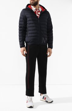 Мужская пуховая куртка dreux MONCLER темно-синего цвета, арт. E1-091-40376-99-53333 | Фото 2 (Материал утеплителя: Пух и перо; Материал подклада: Синтетический материал; Материал внешний: Синтетический материал; Статус проверки: Проверена категория; Мужское Кросс-КТ: Куртка-пуховая, Верхняя одежда; Рукава: Длинные; Длина (верхняя одежда): Короткие; Кросс-КТ: Пуховик, Куртка; Материал сплава: Проставлено; Материал внутренний: Не назначено; Драгоценные камни: Проставлено; Стили: Кэжуэл)