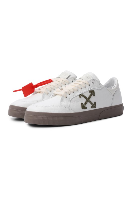 Кожаные кеды Vulc Off-White 0MIA293S26LEA001 Белый 0MIA293S26LEA001