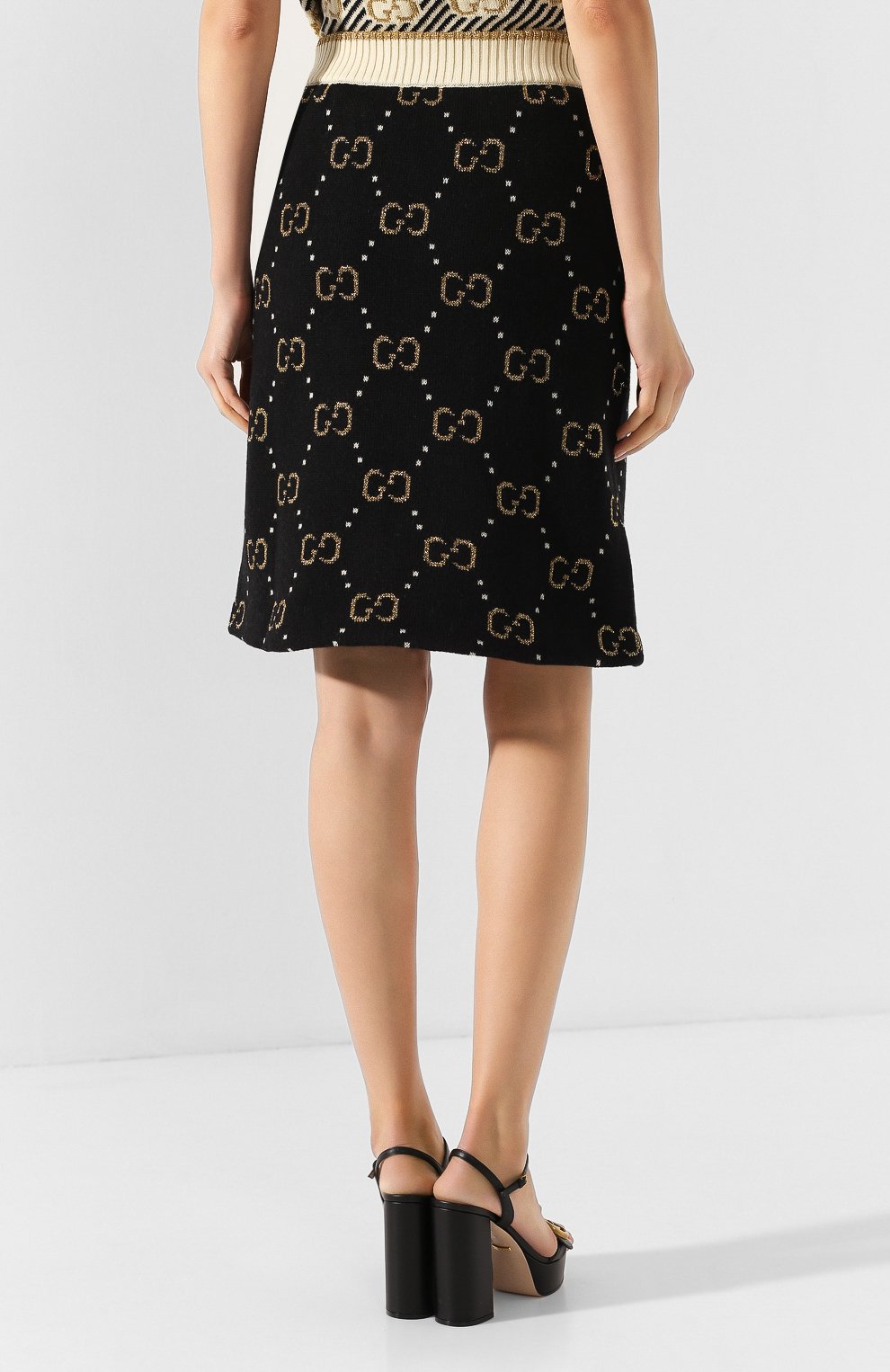 Шерстяная юбка GUCCI, арт. 579865/XKAW3, фото 4