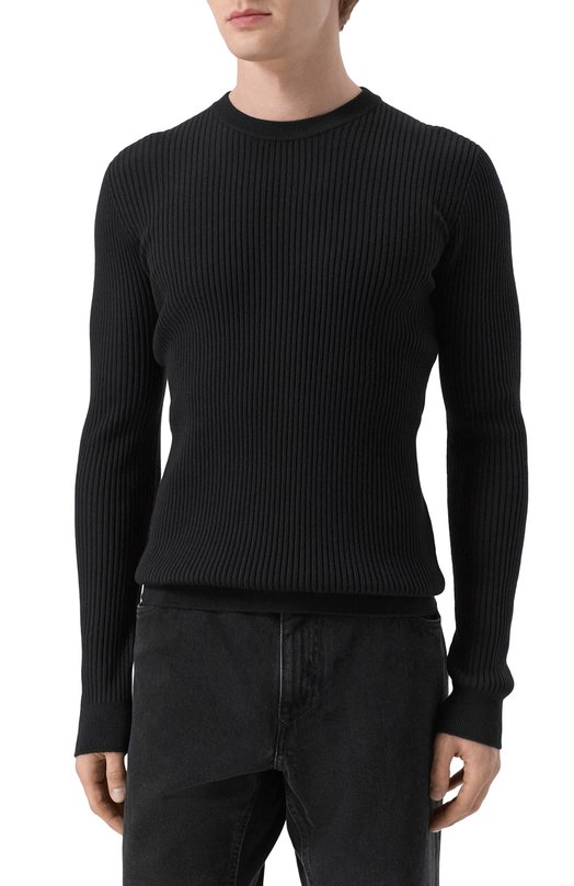 Шерстяной джемпер Dolce & Gabbana GXR21T/JCVH6 Чёрный  GXR21T/JCVH6 Фото 3